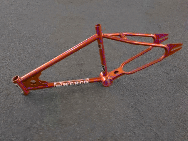 1977 webco team replica frame, bmx frame. 