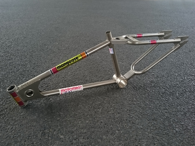 1978 mongoose frame, bmx frame, mongoose motomag, 